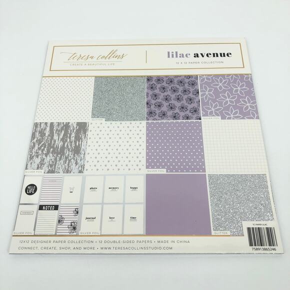 Teresa Collins Scrapbook Paper Pads 12x12 Lot 4 Scrapbooking Clear Acetate - Picture 4 of 9